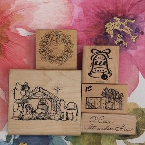 Christmas Holiday Rubber Stamps 5